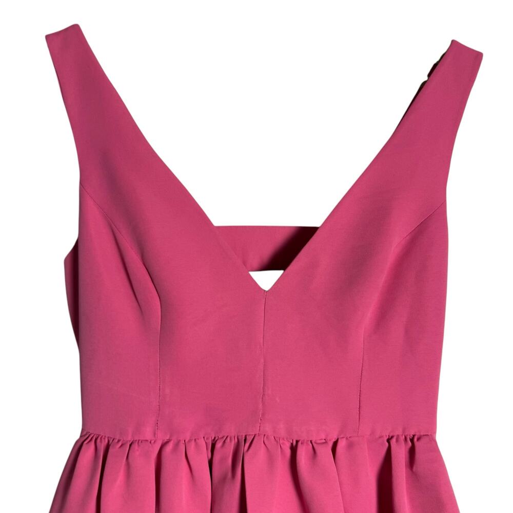 Sachin & Babi Katrina Pink Sleeveless V-Neck Bow Back Formal Gown Size 0 - Picture 7 of 16